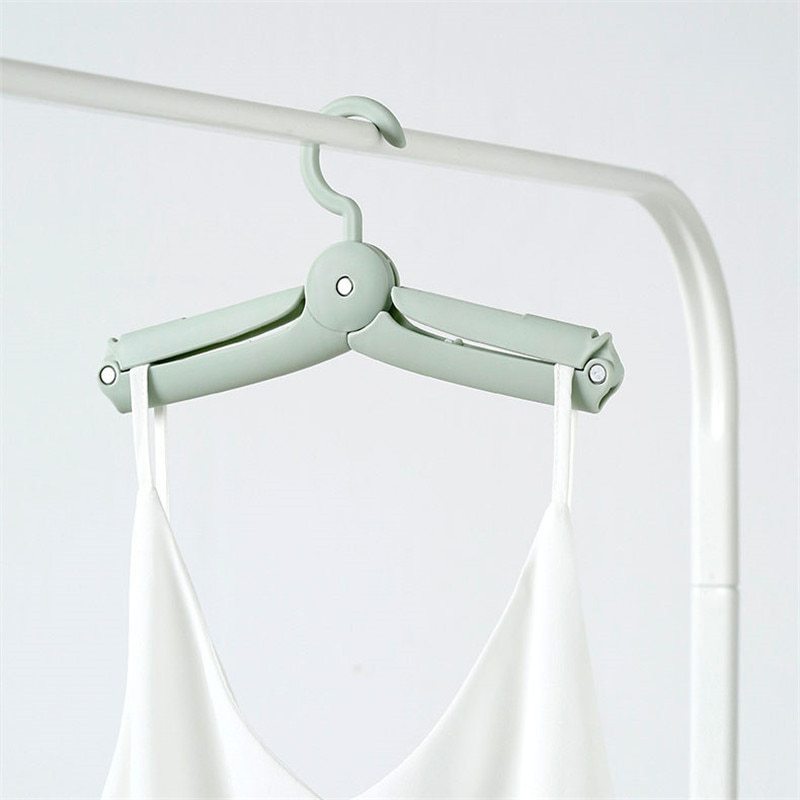 Mini Hangers for Clothes Travel Folding Telescopic Portable Clothes Drying Rack Save Wardrobe Space Organizer for Clothes