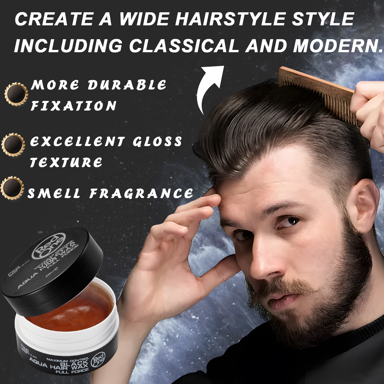 Professional Colored Hair Wax For Men Fruit Hair Pomade Personalized Keratin Hair Spray For Men