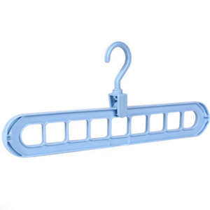 Household multifunctional rotating 9-hole clothes hanging and drying rack