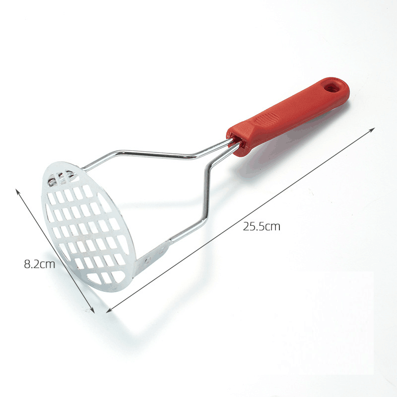 2023 Hot Sale Plastic Handle Stainless Steel Potato Press Manual Multi-functional Potato Masher Kitchen Tools