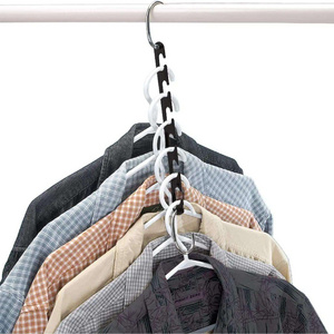 New Arrival Stainless Steel Single Metal Folding Clothes Hanger Rectangle Shape Rotating Hook Space-Saving Wardrobe for Living