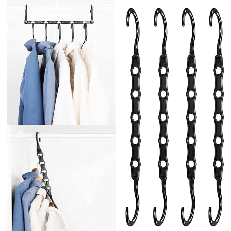 Hotselling Magic Hangers Space Saving Plastic Hangers Wonder Closet Wardrobe Clothing Hanger Organizer