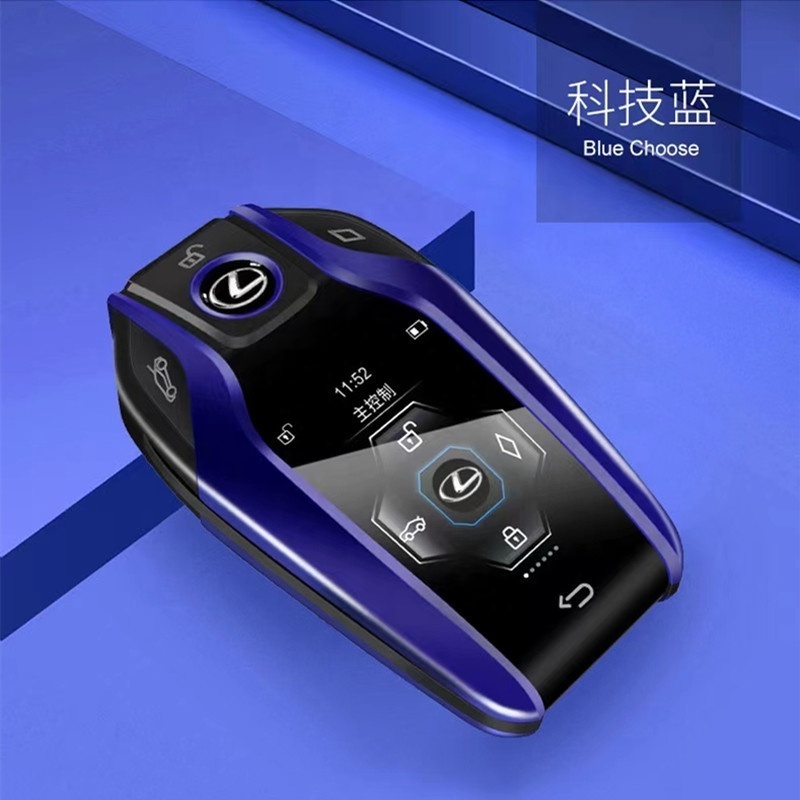 auto alarm lcd wireless smart key touch screen keyless entry system car remote key for all car