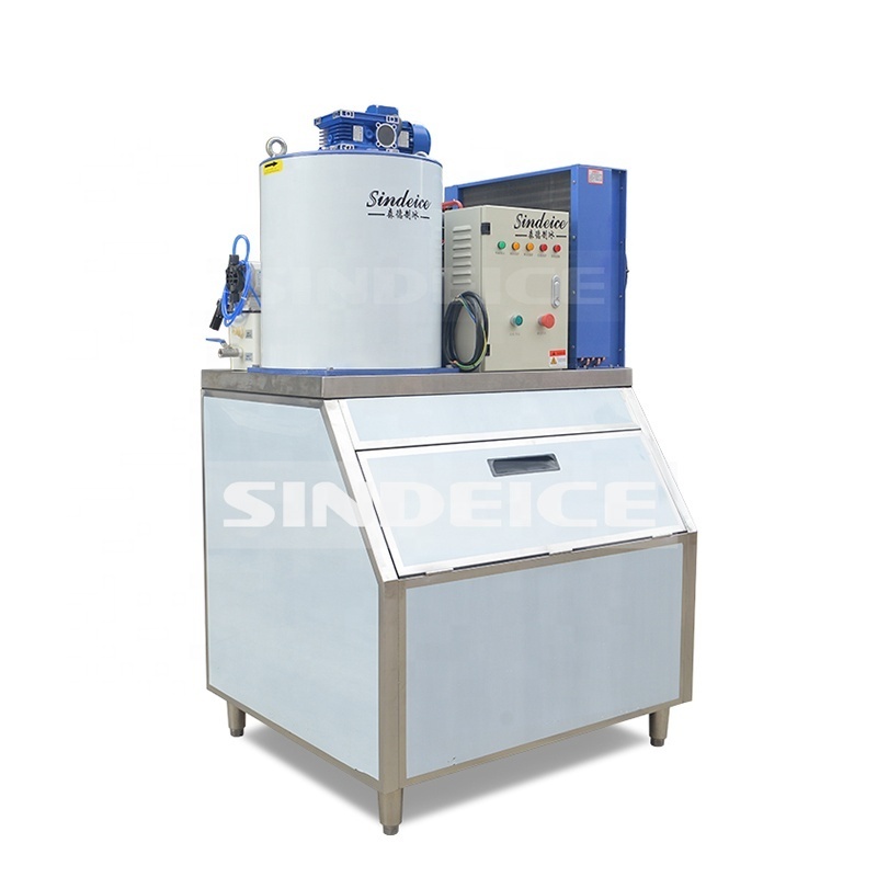 2024 Factory Direct Sales 500kg Commercial Flake Ice Making Machine 0.5T Machine Ice Flake  with Imported Compressor