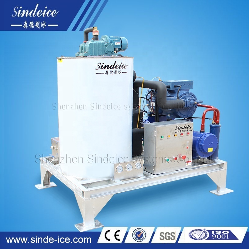 Direct Factory Price 3 Tons Seawater Flake Ice Machine For Boat with stainless steel 316