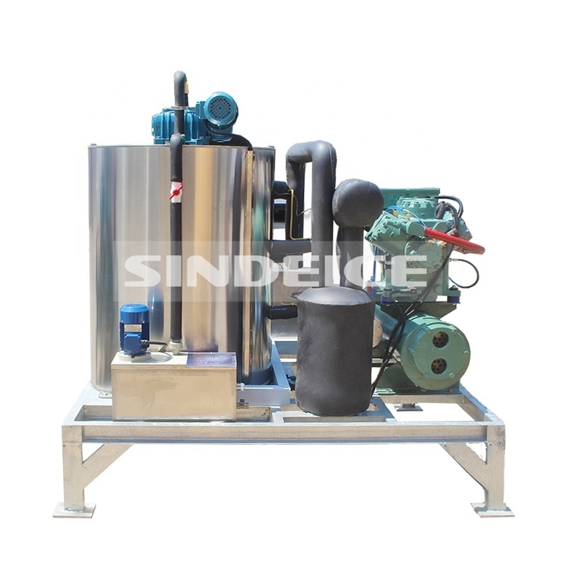 China Hot Sale High Quality Industrial 4 T Industrial Seawater Flake Ice Machine For Boat