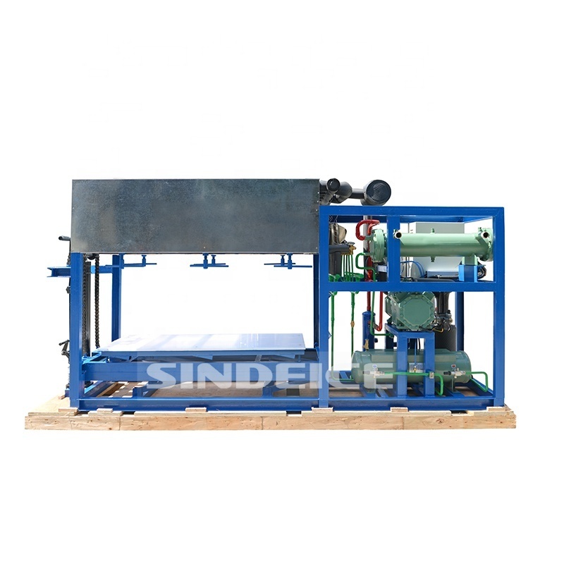 sindeice 2021 china new 1ton per day industrial ice block making machine for ice factory fishery food processing cooling