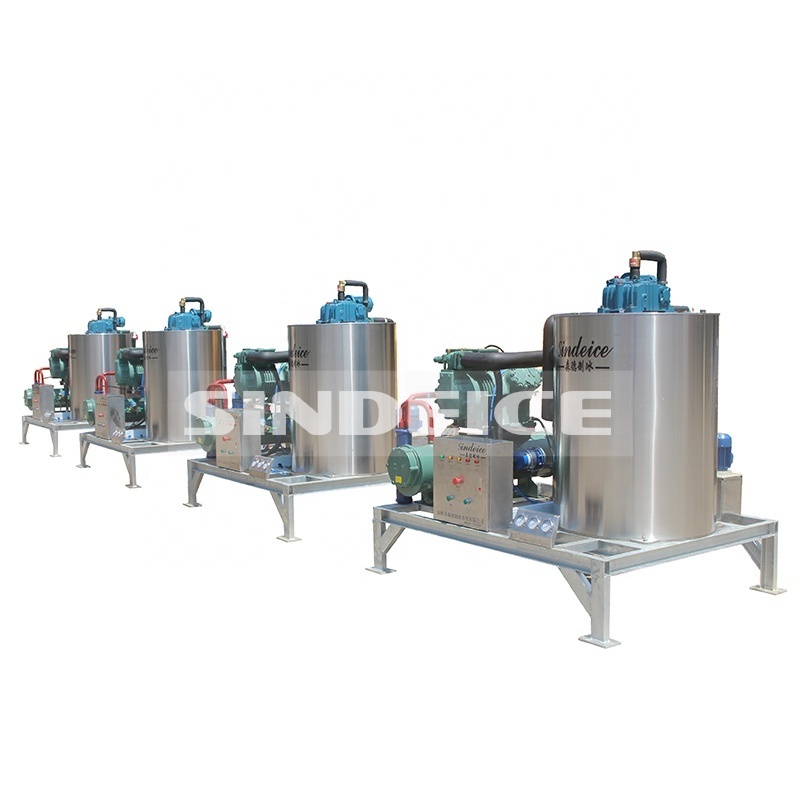 SINDEICE Direct Factory Supply Good Price 1 Ton Seawater Flake Ice Machine For Boat