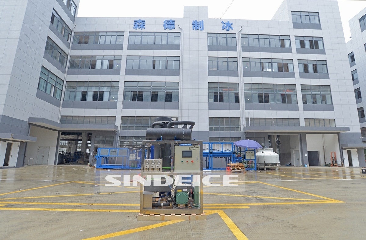 1000 kg Tube Ice Maker Machine of SINDEICE Food Grade Tube Ice Machine