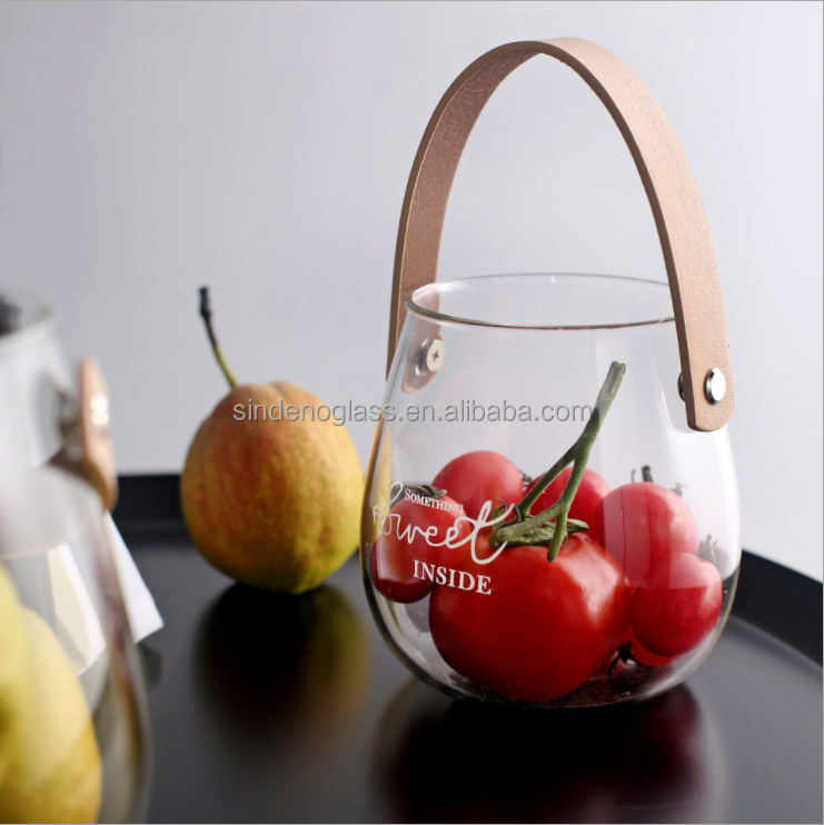 Home Decorative Multi-function Clear Round Cylinder Glass Vases