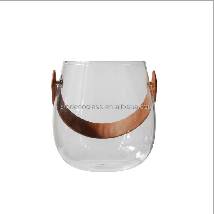 Home Decorative Multi-function Clear Round Cylinder Glass Vases