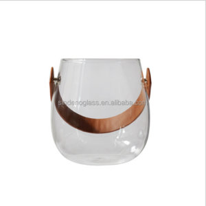 Home Decorative Multi-function Clear Round Cylinder Glass Vases