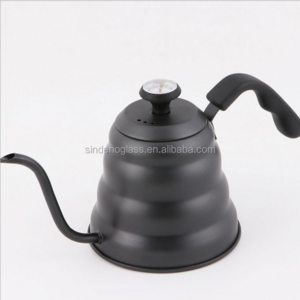 Pour Over Gooseneck Drip Kettle Brewing Stainless Steel Coffee Kettle With Thermometer