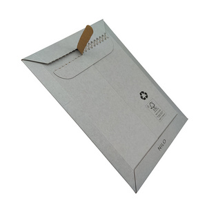 Custom Printed Flat A4 A5 document paper transport envelope handmade paper envelope bag with Zip Lock Peel off Closure