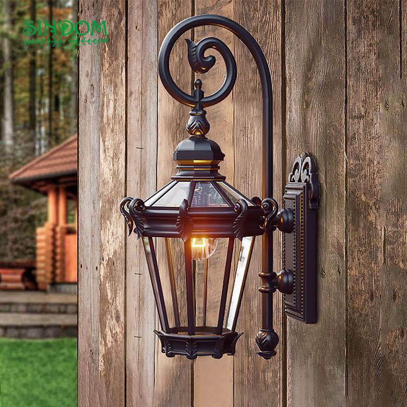 Sindom Classic Cast Aluminium Outdoor Waterproof Decorative Wall Light