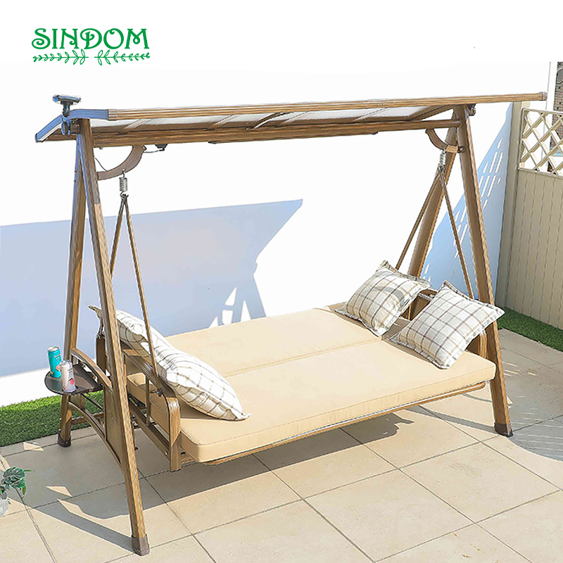 Sindom Modern Outdoor Garden Aluminium Hanging Bed Patio Swing Chair