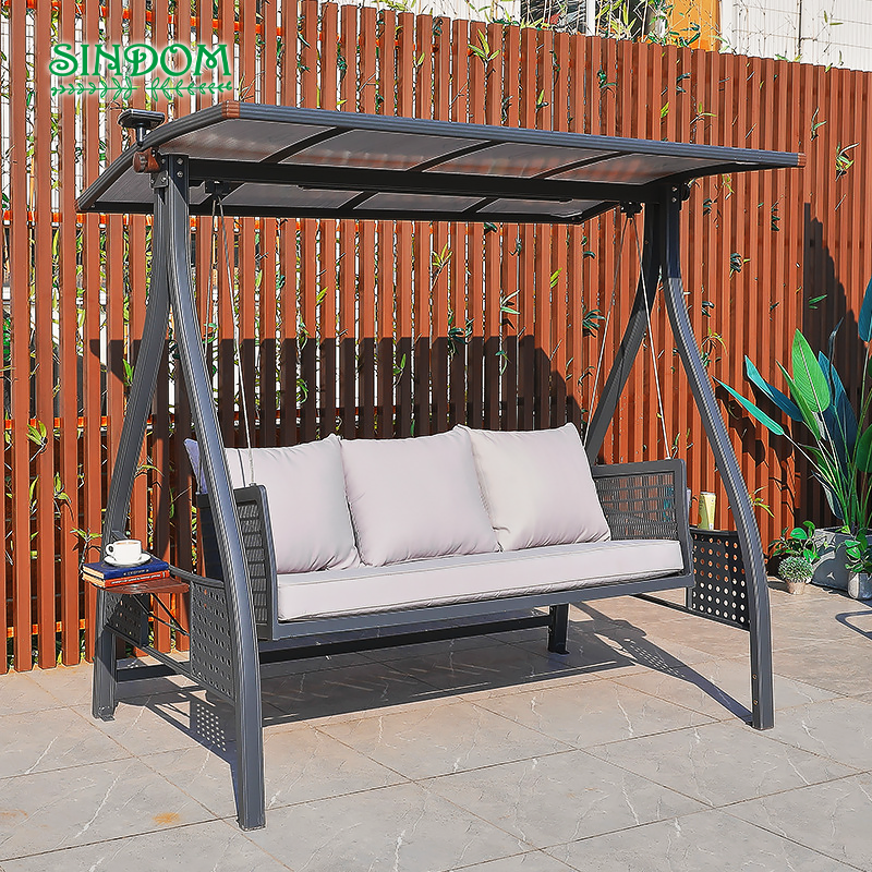 Sindom Modern Outdoor Garden Aluminium Hanging Bed Patio Swing Chair