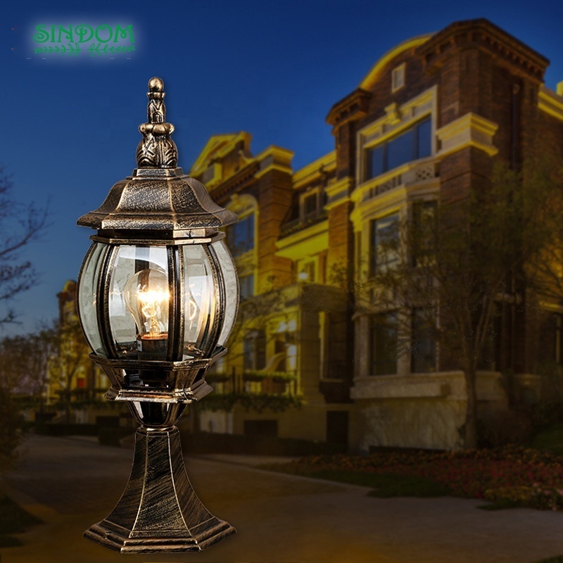 Sindom Wholesale Chinese Factory Led Gate Light Garden Outdoor Pillar Lamp for Decoration