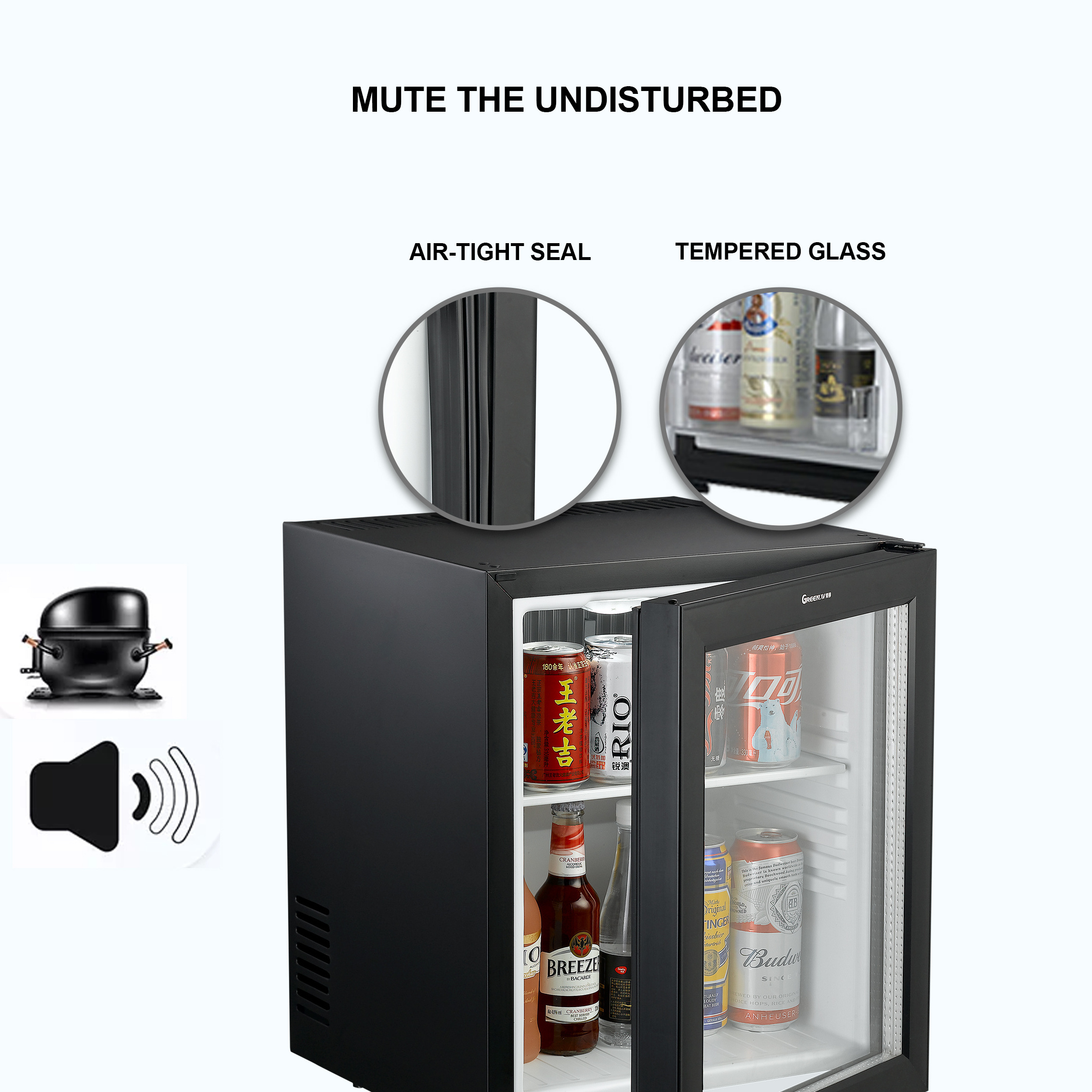 25L cooler glass door mini fridge red bull fridges Custom commercial cans bottle drink mini refrigerator small hotel bar fridge