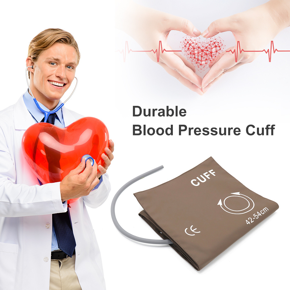 Medical Accessories Hospital Blood Pressure Monitor Cuffs Nylon Double Tube Adult Reusable Nibp Cuff