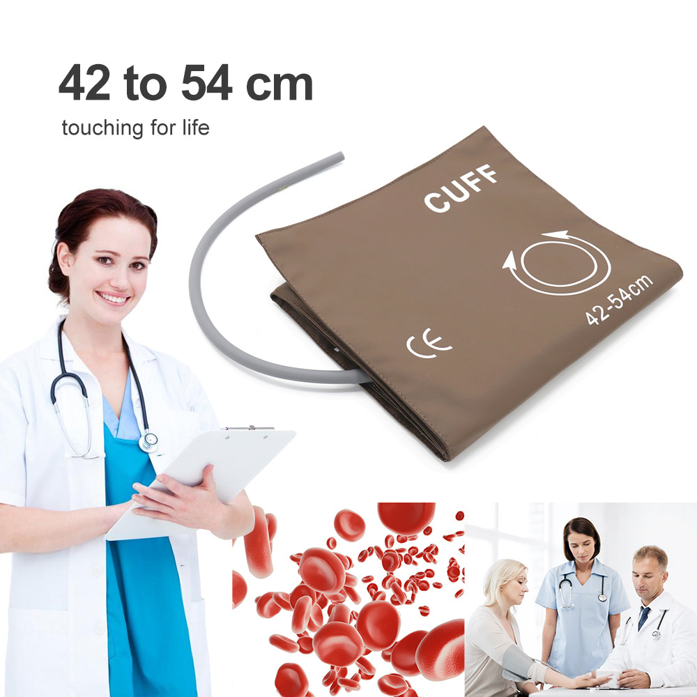 Medical Accessories Hospital Blood Pressure Monitor Cuffs Nylon Double Tube Adult Reusable Nibp Cuff