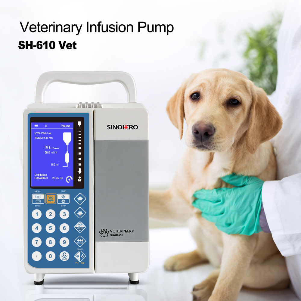 Portable Automatic Infusion Pump Electronic IV Syringe for Both Human Animal Use Medical Fluid Infusion Equipment CE Certified