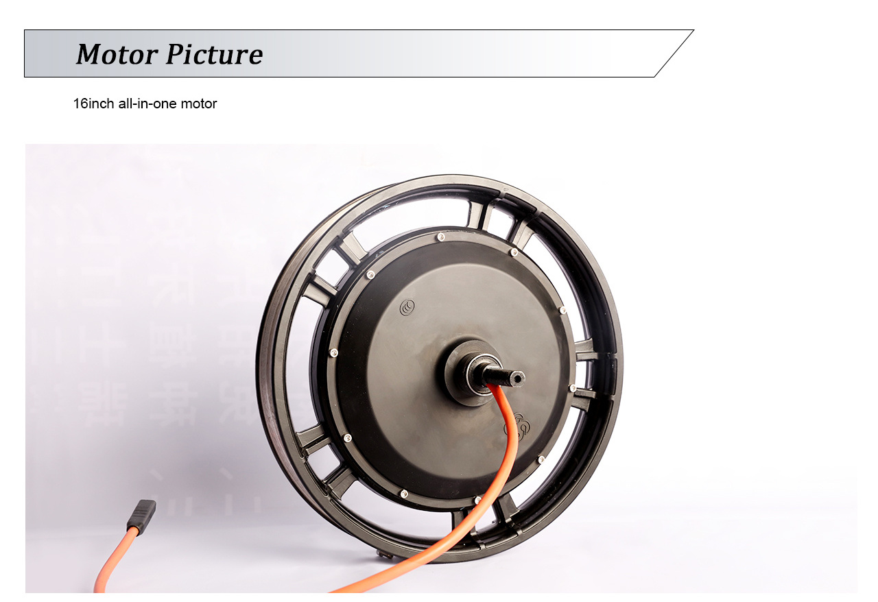 1000W 16 Inch All-in-One Hub Motor BLDC Bicycle Wheel DC Motor Brushless for Electric Motor