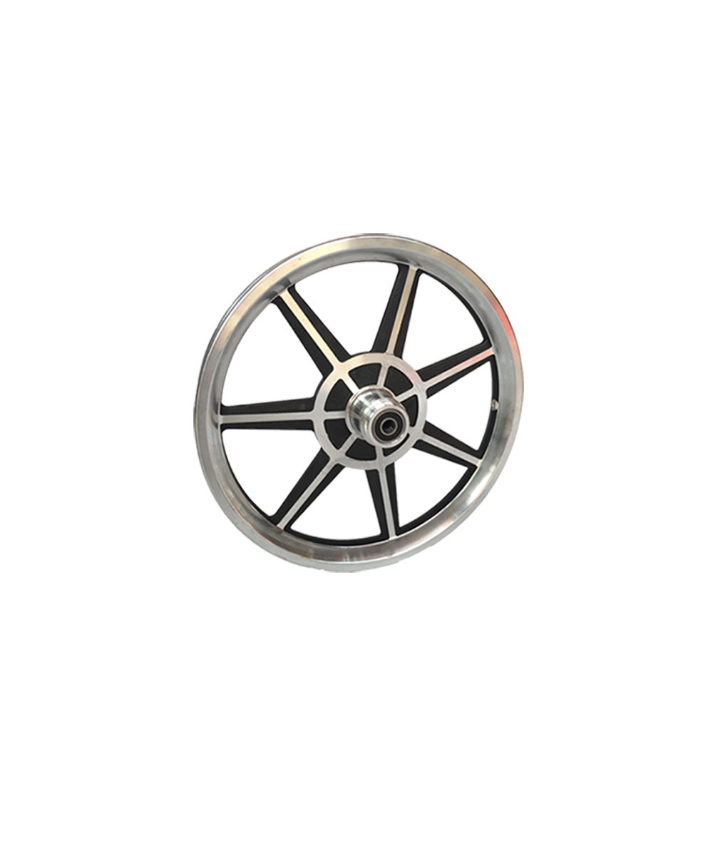 Integrated aluminum wheels 12 inch 14 inch 16 inch folding front and rear threaded wheel rim For Electric Motorcycle