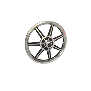 Integrated aluminum wheels 12 inch 14 inch 16 inch folding front and rear threaded wheel rim For Electric Motorcycle