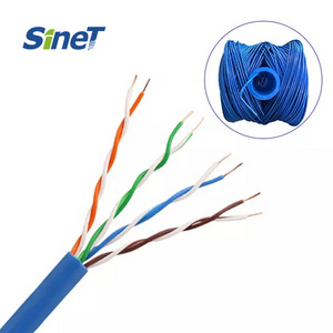 Rohs Compliant Cat5e Terminated Cable Solid Copper Cat5 Speaker Cable Unshielded Twisted Pair Cables in Computer Network 4 Pairs