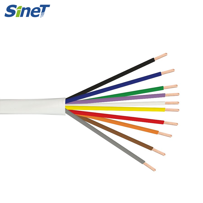 Factory Price class 2 power-limited circuit cable 2 4 5 6 8 Core 16AWG 18 AWG 20awg Solid Copper Cable THERMOSTAT Wire