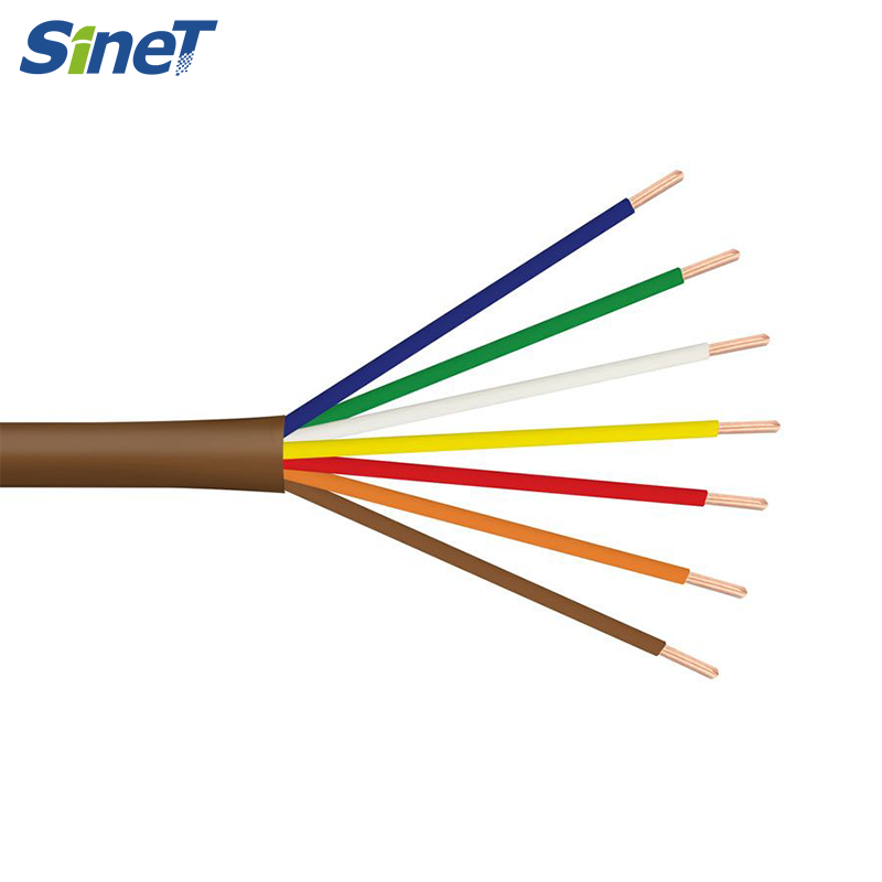 Factory Price class 2 power-limited circuit cable 2 4 5 6 8 Core 16AWG 18 AWG 20awg Solid Copper Cable THERMOSTAT Wire