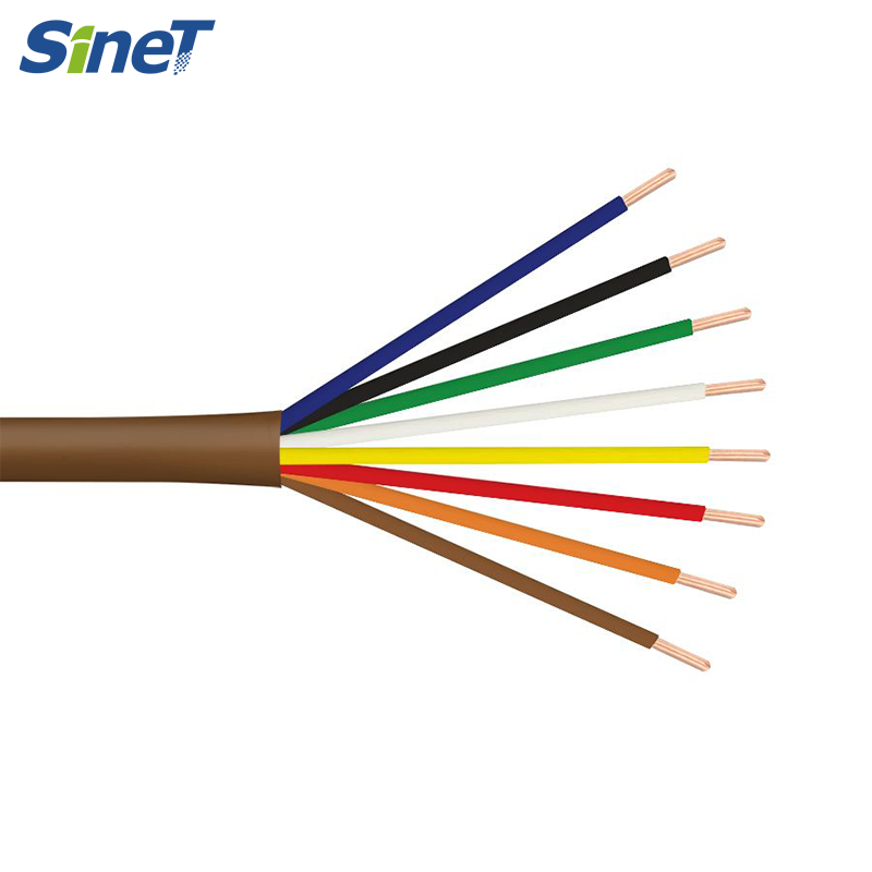 Factory Price class 2 power-limited circuit cable 2 4 5 6 8 Core 16AWG 18 AWG 20awg Solid Copper Cable THERMOSTAT Wire