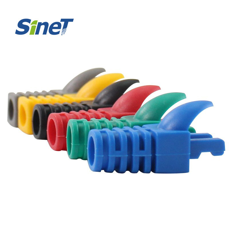 Wholesalers Best Price Rubber Boots For RJ45 Connectors Cat5e Cat6 Cat6A Networking Products Connector Boot