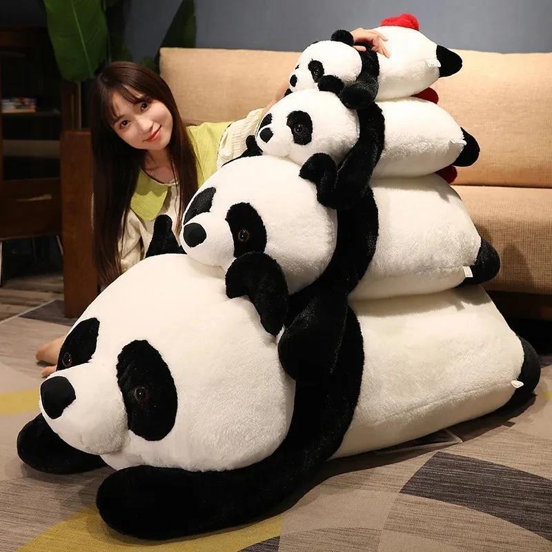 Giant 90cm Kawaii Fat Panda Bear Short Plush Stuffed Animal Doll Animals Toy Pillow Cartoon Lovely Dolls Girls Lover Gifts