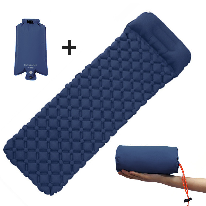 Outdoor Camping Mat Ultra-Light Self Inflatable Mattress Hiking Tent Mat Air Cushion Portable Sleeping Pad Waterproof Mattress