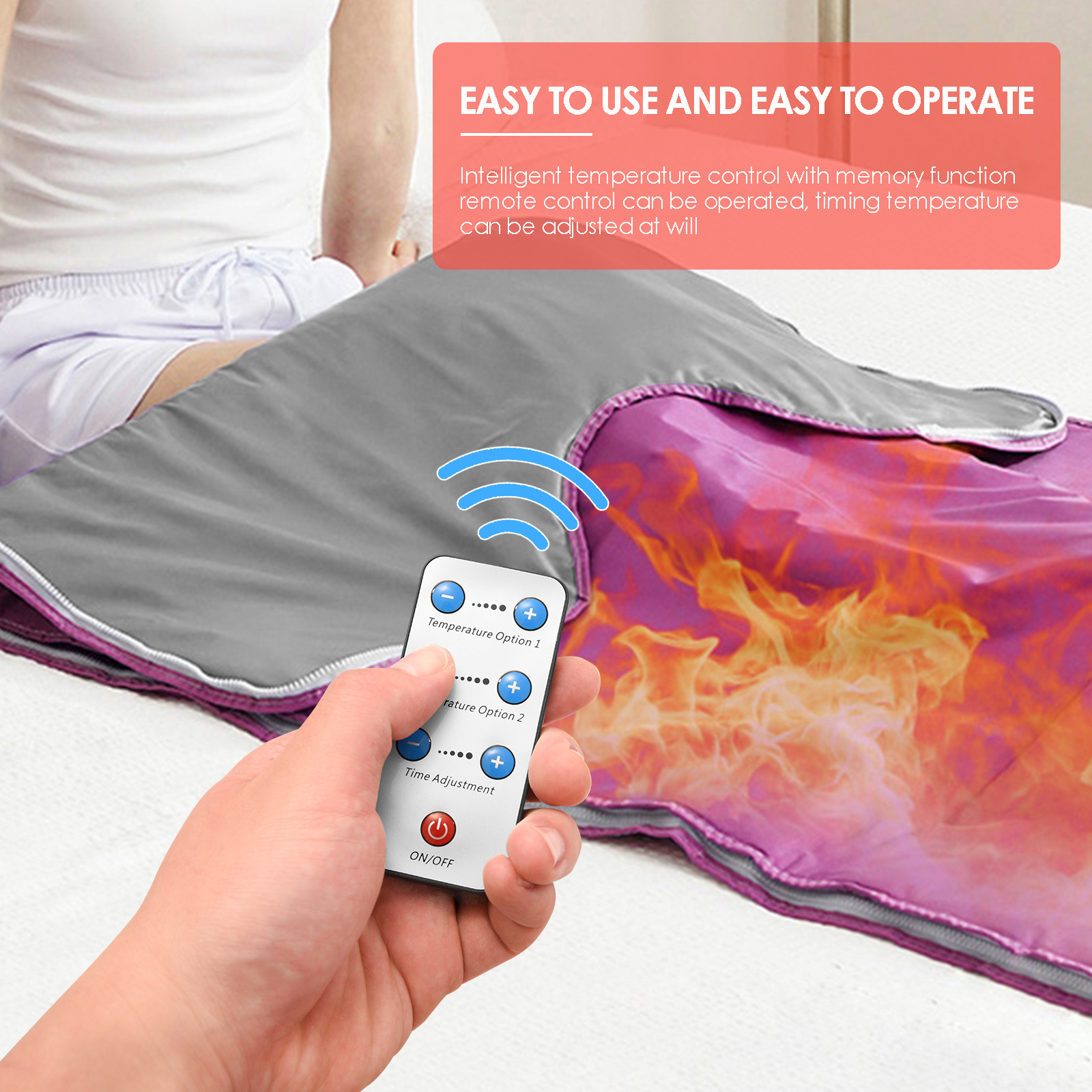 Sample Available Sauna Blanket Sliming Beauty Electric Blankets Weight Loss Detox Therapy Machine EU/US Plug Blankets