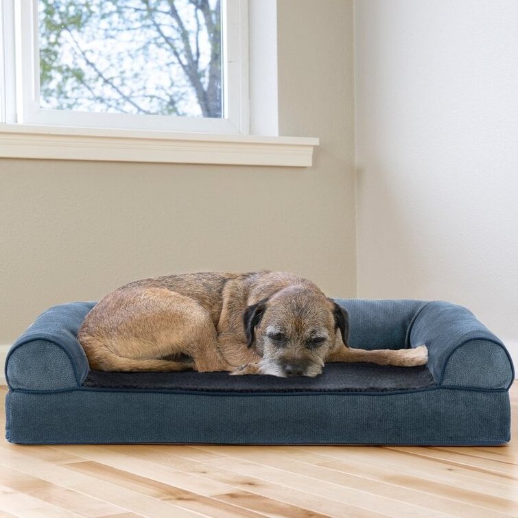 Sample Available Pet Bed Soft Woven Orthopedic Bolster Dog Bed Mat