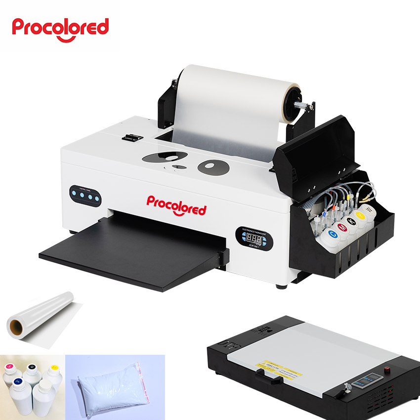 DTF Ink Jet Film Sticker Tshirt Printing Machine Heat Transfer Sublimation Roll R1390 Print Head A3+ Digital Inkjet DTF  Printer