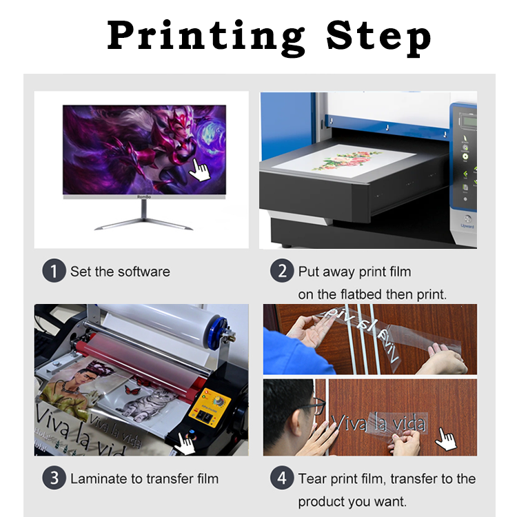 A3-PRO AB Cold Peel Sticker Paper Transfer UV Sticker Printing Machine DTF Direct to Film UV DTF printer