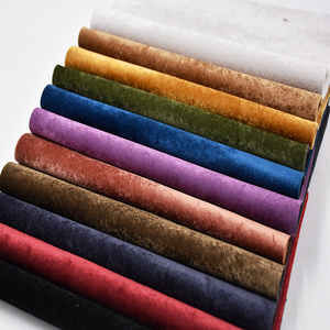 Autumn Winter 100% Polyester Suede Fabric Change Color Velvet Fabric For Shoes