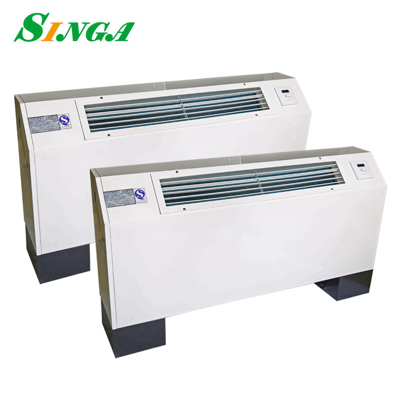 Floor standing fan coil unit/ vertical heating and cooling fan coil unit price