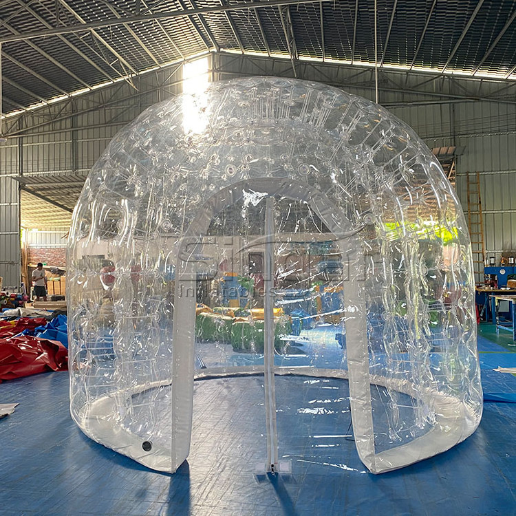 LED light clear PVC transparent inflatable bubble dome igloo