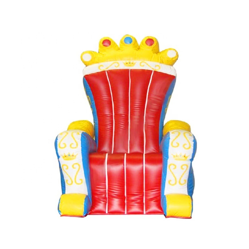 Hot sale kids princess inflatable throne chair for birthday party