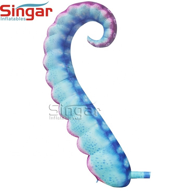 Outside building decoration giant inflatable octopus tentacle 10ft 13 ft