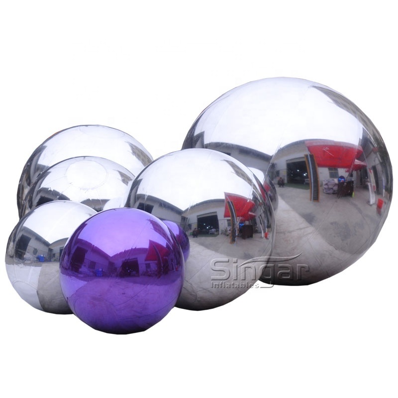 PVC Inflatable sphere balloons mirror balls wholesale Christmas disco mirror ball for sale