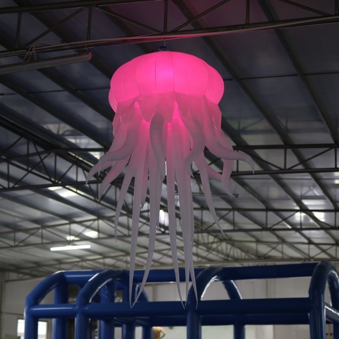 Battery operated air blown inflatable jellyfish balloon