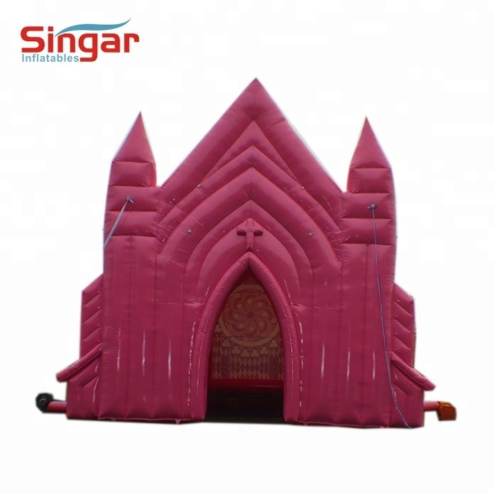 Good price large inflatable pink wedding church tent for sale