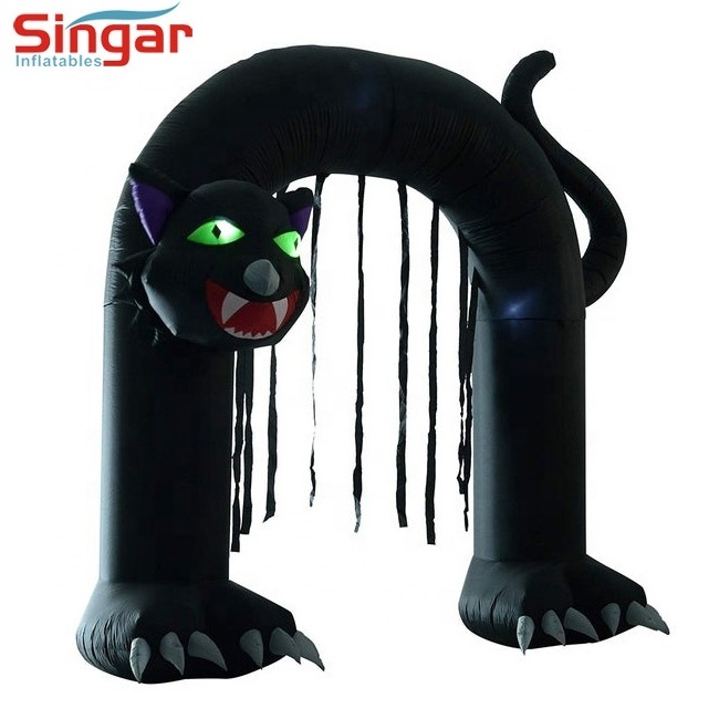 Halloween outdoor decoration home mall decor inflatable giant spider entrance archway tunnel