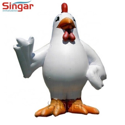 NEW Inflatable exhibition balloon giant white inflatable chicken